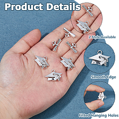 60Pcs 2 Styles Tibetan Style Alloy Pendants&nbsp;FIND-HS0002-36