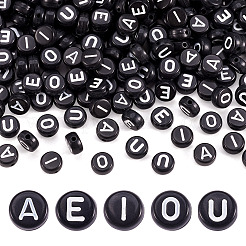 500Pcs 5 Style Opaque Acrylic Beads&nbsp;SACR-TA0001-16