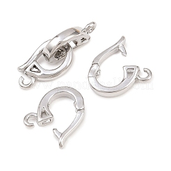 Brass Fold Over Clasps&nbsp;KK-U059-67P