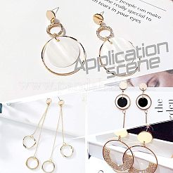 PVD Vacuum Plating 304 Stainless Steel Stud Earring Findings&nbsp;STAS-UN0012-61A