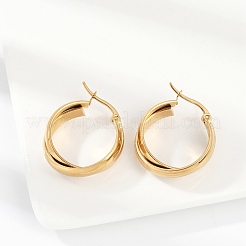 201 Stainless Steel Hoop Earrings&nbsp;EJEW-Q026-20G