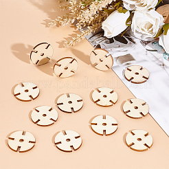 200pcs Poplar Natural Wood Beads&nbsp;WOOD-OC0002-63