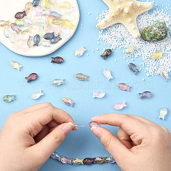 90Pcs 15 Colors Transparency Electroplate Glass Beads&nbsp;GLAA-SC0002-88