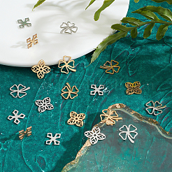24Pcs 6 Style 201 Stainless Steel Filigree Joiners Links&nbsp;STAS-DC0008-57