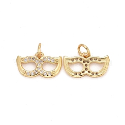 Rack Plating Brass Cubic Zirconia Pendants&nbsp;LS-ZIRC-C031-01G