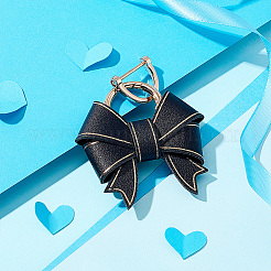 Handmade Cute Bow Ladies Car Keychain&nbsp;KEYC-WH0004-61KCG-02