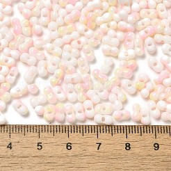 Two Tone Baking Paint Glass Seed Beads&nbsp;SEED-F005-01A-02