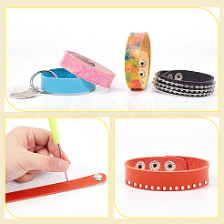 10Pcs 10 Colors Adjustable Leather Cord Bracelets Set for Women&nbsp;BJEW-NB0001-10
