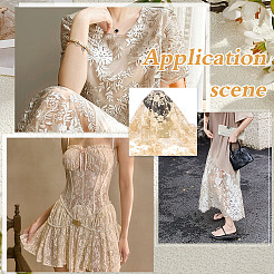 Polyester Embroidery Fabric&nbsp;DIY-WH0740-46B