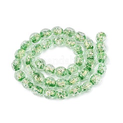 Handmade Foil Glass Beads Strands&nbsp;FOIL-Q002-05D