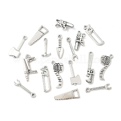 50Pcs 10 Styles Tibetan Style Alloy Pendants&nbsp;TIBE-FP0001-13
