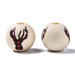 Unfinished Natural Wood European Beads&nbsp;LS-WOOD-S057-033