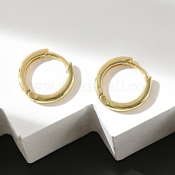 Brass Huggie Hoop Earrings&nbsp;EJEW-F245-06G