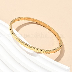 304 Stainless Steel Bangles for Women&nbsp;AJEW-P127-17G