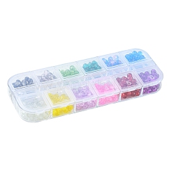 840Pcs 12 Colors Spray Painted Crackle Glass Beads&nbsp;CCG-FS0001-01