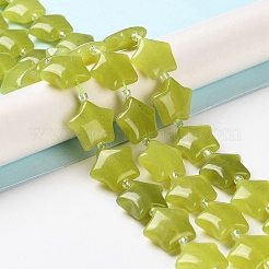 Natural Lemon Jade Beads Strands&nbsp;G-NH0005-004