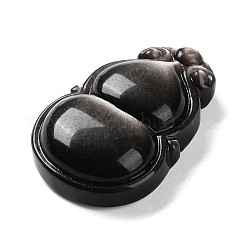 Natural Silver Sheen Obsidian Pendants&nbsp;G-G098-08