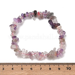 Natural Quartz Chip Beaded Stretch Bracelets for Women&nbsp;BJEW-D467-01C
