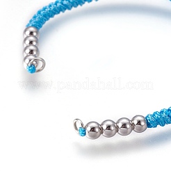 Nylon Cord Braided Bead Bracelets Making&nbsp;BJEW-F360-FP06