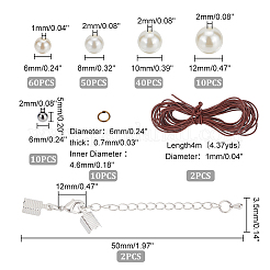 DIY Imitation Pearl Bracelet Necklace Making Kit&nbsp;DIY-PH0009-65