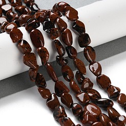 Natural Mahogany Obsidian Beads Strands&nbsp;G-P497-01C-05