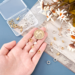 40Pcs 4 Style Eco-Friendly Rack Plating Brass Beads&nbsp;KK-PH0006-20