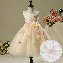 Flower Pattern Polyester Fabrics&nbsp;DIY-WH0622-079