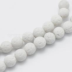 Natural Lava Rock Beads Strands&nbsp;G-F531-6mm-G17