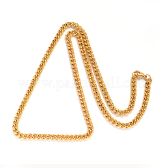 201 Stainless Steel Twisted Chain Curb Chain Necklaces&nbsp;NJEW-L416-06