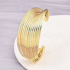 304 Stainless Steel Cuff Bangles for Women&nbsp;BJEW-P363-04G