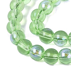 Transparent Electroplate Glass Beads Strands&nbsp;LS-EGLA-Q132-6MM-01A-20