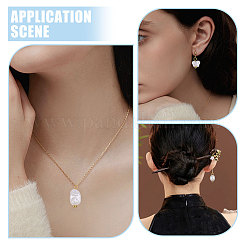 120Pcs 12 Styles ABS Plastic with Acrylic Pearl & Iron Pendants & Connector Charms&nbsp;PALLOY-PH01910