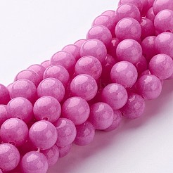 Natural Mashan Jade Round Beads Strands&nbsp;X-G-D263-8mm-XS30