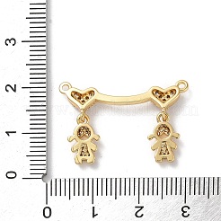 Brass Pave Cubic Zirconia Pendants&nbsp;KK-M287-06G-B