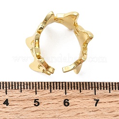 Brass Cuff Rings for Women&nbsp;RJEW-H262-06C-G