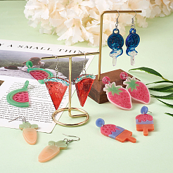 10Pcs 10 Style DIY Dangle Earrings Silicone Molds&nbsp;DIY-CD0001-34