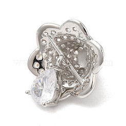 Rack Plating Brass Pave Cubic Zirconia Pendants&nbsp;KK-R150-02P