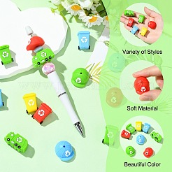 16Pcs 3 Styles Silicone Beads&nbsp;SIL-CJ0003-14
