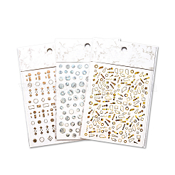 3D Metallic Star Moon Heart Nail Decals Stickers&nbsp;MRMJ-R088-28-M