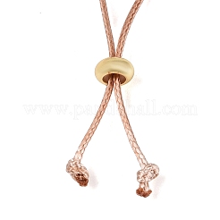 Natural Myanmar Jade Cat Pendant Adjustable Cord Necklaces&nbsp;NJEW-N064-01