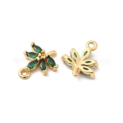 Brass & Glass Charms&nbsp;KK-F916-08G-03