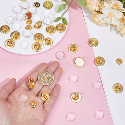 20Sets Rack Plating Brass Brooch Finding&nbsp;KK-HY0004-11