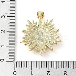 Brass Micro Pave Clear Cubic Zirconia Pendants&nbsp;KK-Q813-12A-G