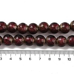 Handmade Gold Sand Lampwork Beads Strands&nbsp;LAMP-P062-01B