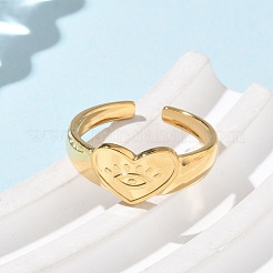 304 Stainless Steel Cuff Rings&nbsp;RJEW-P150-16G