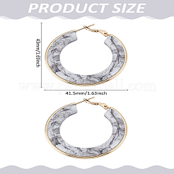 1 Pair 304 Stainless Steel Hoop Earrings For Women&nbsp;EJEW-LP0011-06C