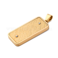 304 Stainless Steel Pendants&nbsp;STAS-U043-01G