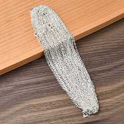 Iron Cable Chain Necklace Making&nbsp;MAK-YW0001-12