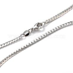 Brass Curb Chain Necklaces&nbsp;NJEW-I247-01P