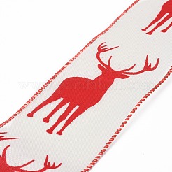 Polyester Imitation Linen Wrapping Ribbon&nbsp;DIY-P012-02A